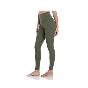 Heynuts green/tan leggings high waisted 7/8
